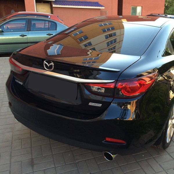Спойлер на машину Mazda 6 2012- GJ черный глянец 430120 фото
