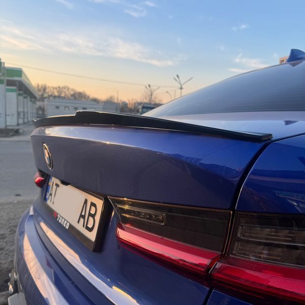 Спойлер на BMW 3 G20 2018- стиль M3 чорний глянець 417247 фото