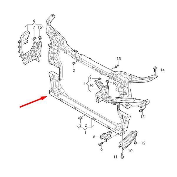 Передня панель телевізор на Audi Q5 2017-2021 VAG 4L0813311 408021 фото