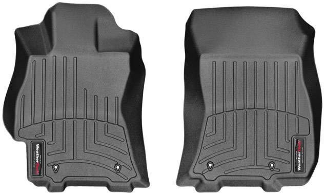 3D коврики для Subaru Legacy, Outback 2014-2019 черные передние WeatherTech 447081 46723 фото