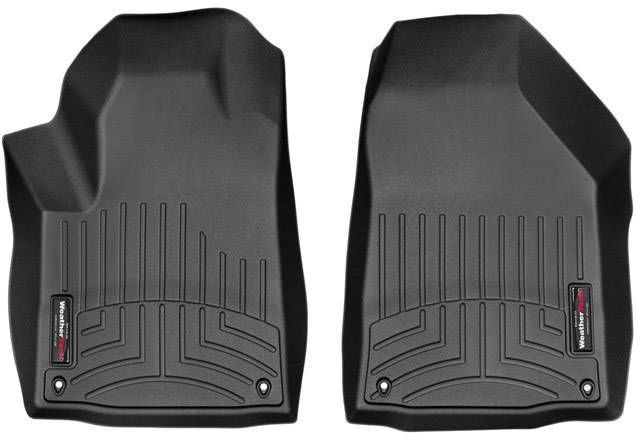 3D килимки для Jeep Cherokee 2015- чорні передні WeatherTech 448331 98216 фото