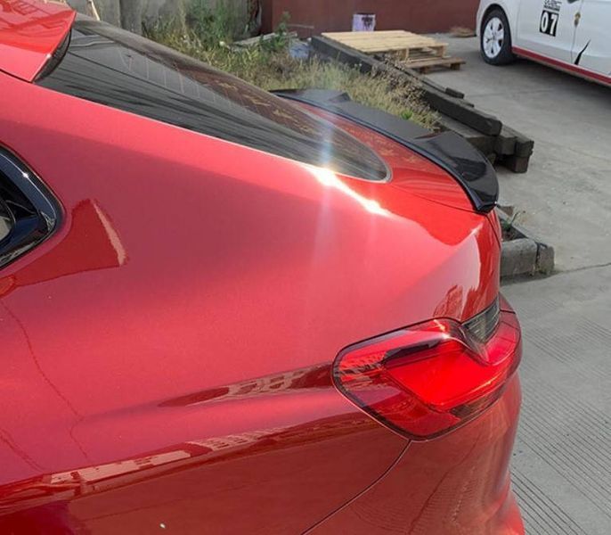 Спойлер на BMW X4 G02 2018- чорний глянець 355157 фото