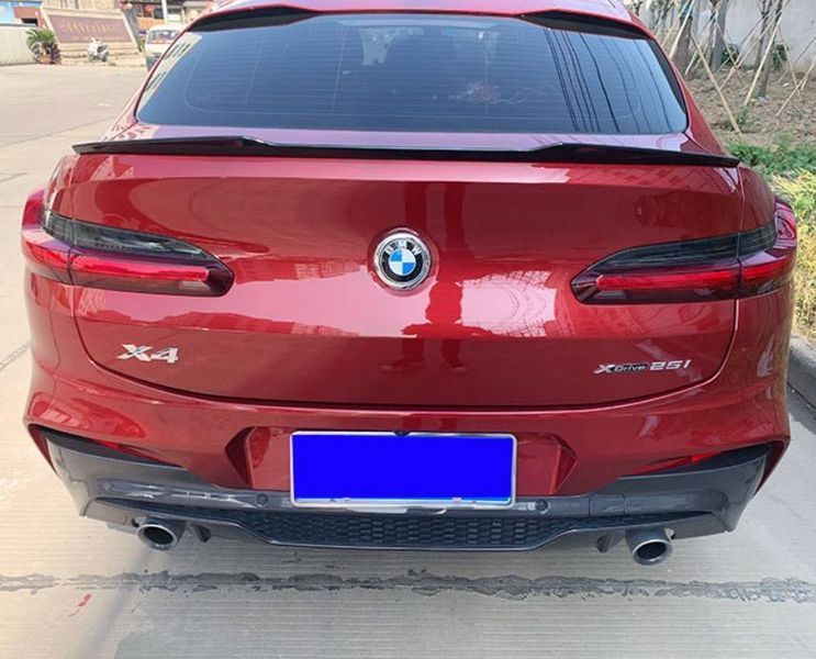 Спойлер на BMW X4 G02 2018- чорний глянець 355157 фото
