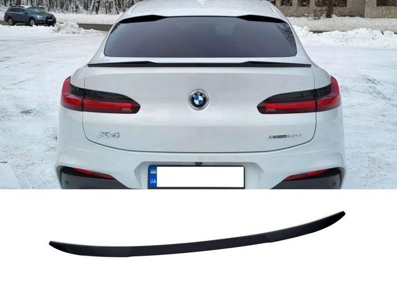 Спойлер на BMW X4 G02 2018- чорний глянець 355157 фото