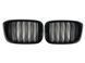 Решітка радіатора на BMW X3 G01 2018-2022 M-Look Black Китай 430854 фото 1