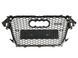 Решітка радіатора на Audi A4 B8 2011-2015 стиль RS4 Silver Chrome 427279 фото 2