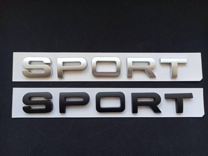 Автологотип емблема напис Land Rover Sport L320 чорний матовий 174132 фото