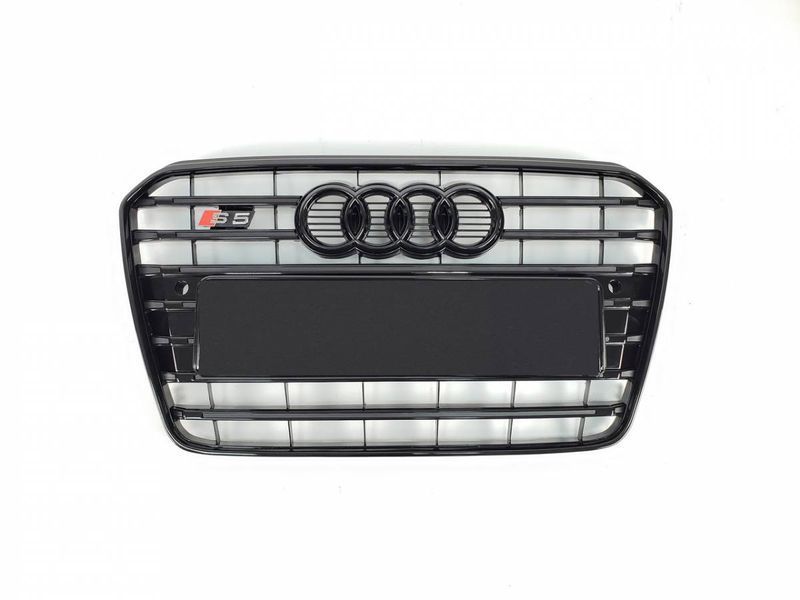 Решетка радиатора на Audi A5 2011-2016 в стиле S5 Black 240997 фото