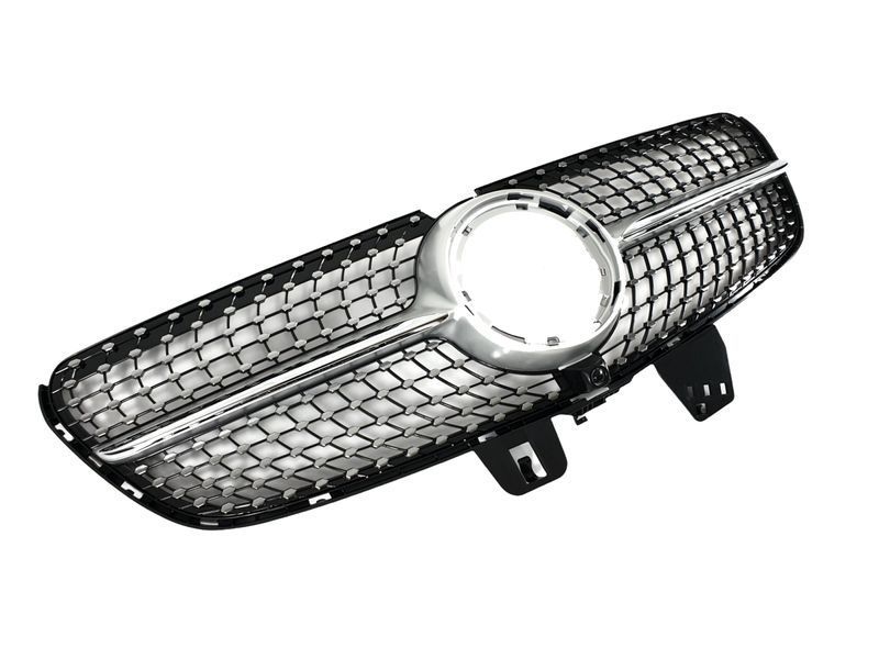 Решетка радиатора Silver Normal Diamond на Mercedes V-class W447 2019- 427679 фото