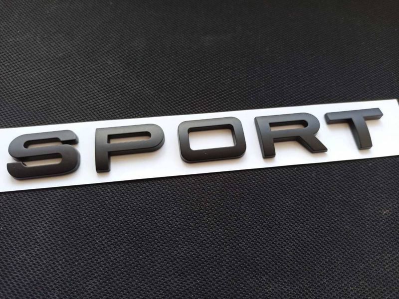 Автологотип емблема напис Land Rover Sport L320 чорний матовий 174132 фото