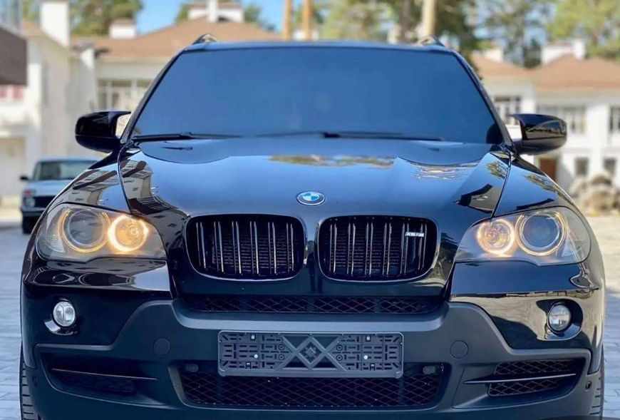 Накладки на зеркала M-Look на BMW X5 E70, X6 E71 Чорні глянцеві 364425 фото