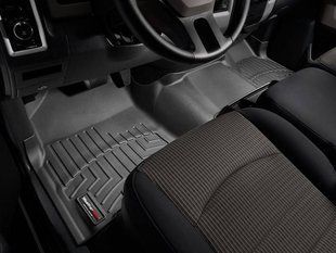 3D килимки для Dodge Ram 2008- Crew Cab чорні передні WeatherTech 443281 141753 фото