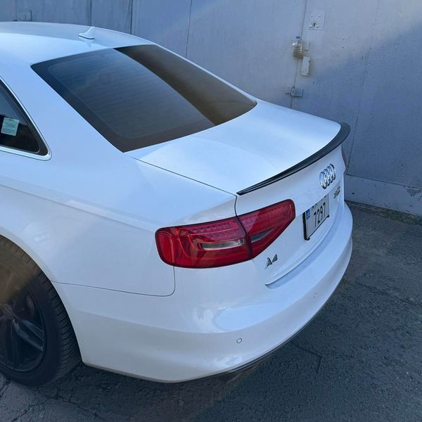 Спойлер на машину Audi A4 B8 2007-2015 стиль S4 черный глянец 355135 фото
