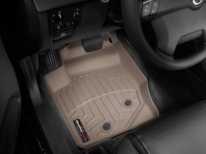 3D коврики для Volvo XC90 2003-2014 бежевые передние WeatherTech 450531 47047 фото