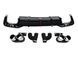 Диффузор (заднего бампера) Full Black/Chrome Pipe (в стиле S5+ Led стоп) на Audi A5 2020- 429705 фото 2
