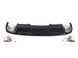 Диффузор (заднего бампера) Full Black/Chrome Pipe (в стиле RS4) на Audi A4 B9 2015-2019 427791 фото 6