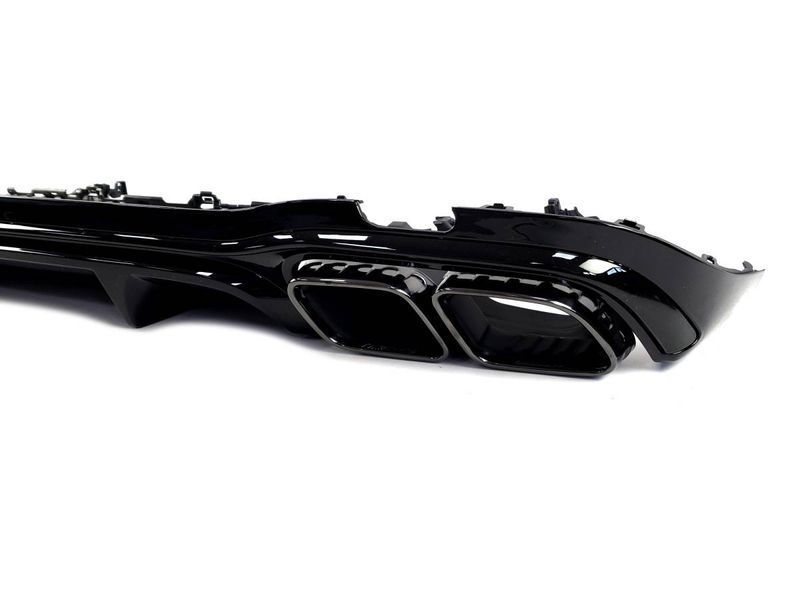 Диффузор (заднего бампера) Full Black (стиль E63) Sedan AMG на Mercedes E-class W213 2020-2023 427867 фото