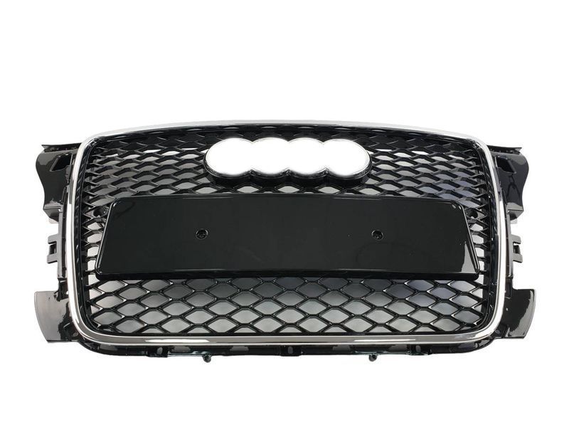 Решітка радіатора на Audi A3 2008-2012 стиль RS3 Chrome Black 427266 фото