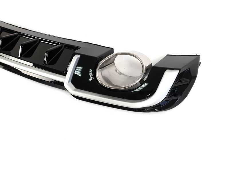 Диффузор (заднего бампера) Black Silver/Chrome Pipe (в стиле RS3) Sedan S-Line на Audi A3 2016-2020 427785 фото Диффузор (заднего бампера) Black Silver/Chrome Pipe (в стиле RS3) Sedan S-Line на Audi A3 2016-2020 427785 фото