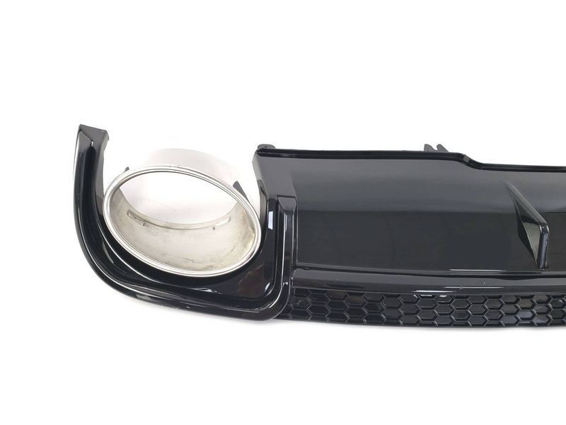 Диффузор (заднего бампера) Full Black/Chrome Pipe (в стиле RS4) на Audi A4 B9 2015-2019 427791 фото Диффузор (заднего бампера) Full Black/Chrome Pipe (в стиле RS4) на Audi A4 B9 2015-2019 427791 фото