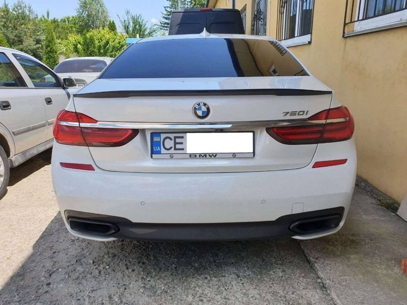 Спойлер на BMW 7 G11, G12 2015- чорний глянець V2 428813 фото