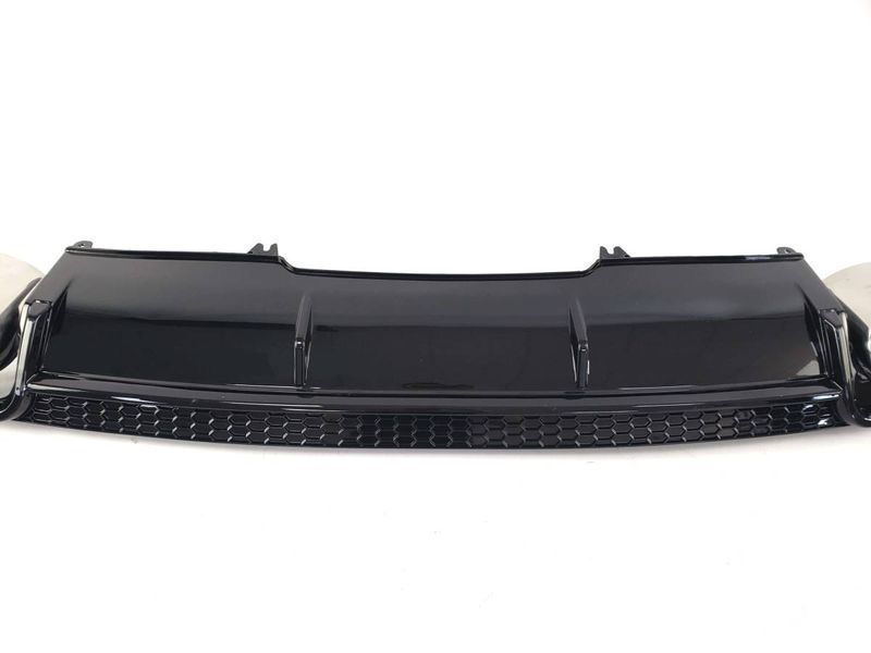 Диффузор (заднего бампера) Full Black/Chrome Pipe (в стиле RS4) на Audi A4 B9 2015-2019 427791 фото Диффузор (заднего бампера) Full Black/Chrome Pipe (в стиле RS4) на Audi A4 B9 2015-2019 427791 фото