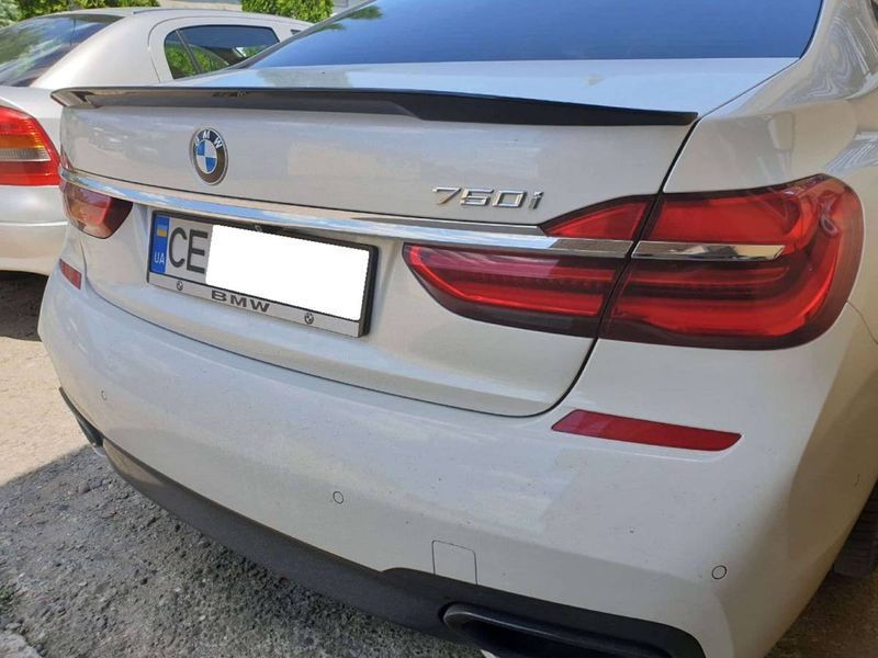 Спойлер на BMW 7 G11, G12 2015- чорний глянець V2 428813 фото