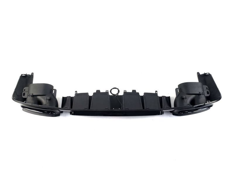 Диффузор (заднего бампера) Full Black / Black Pipe (стиль E63 Brabus) AMG на Mercedes E-class W213 2016-2020 429715 фото