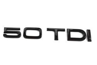 Емблема напис Audi 50TDI Black Еdition на кришку багажника 418258 фото
