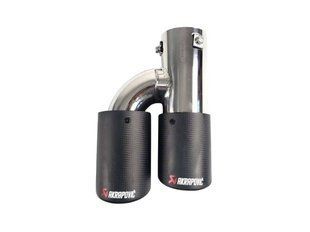 Насадки на выхлоп Carbon ( матовый ) 63mm To 89mm ( двойная H ) на Akrapovič 429267 фото