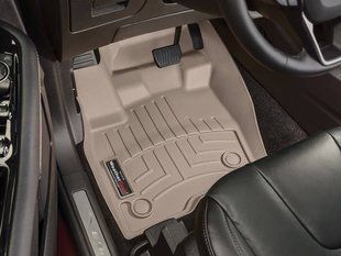 3D килимки для Ford Edge 2016- USA бежеві передні WeatherTech 458151 212694 фото
