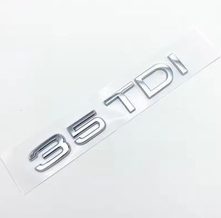 Автологотип шильдик эмблема надпись Audi 35TDI хром на крышку багажника 523409 фото
