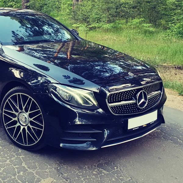 Решітка радіатора на Mercedes E-class W213 2016-2020 Black стиль Diamond під камеру 522624 фото