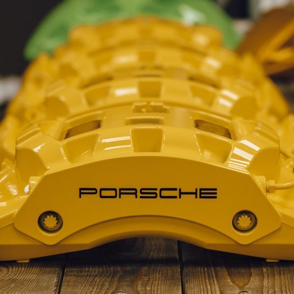 Наклейки на супорт PORSCHE чорні рівні 426000 фото