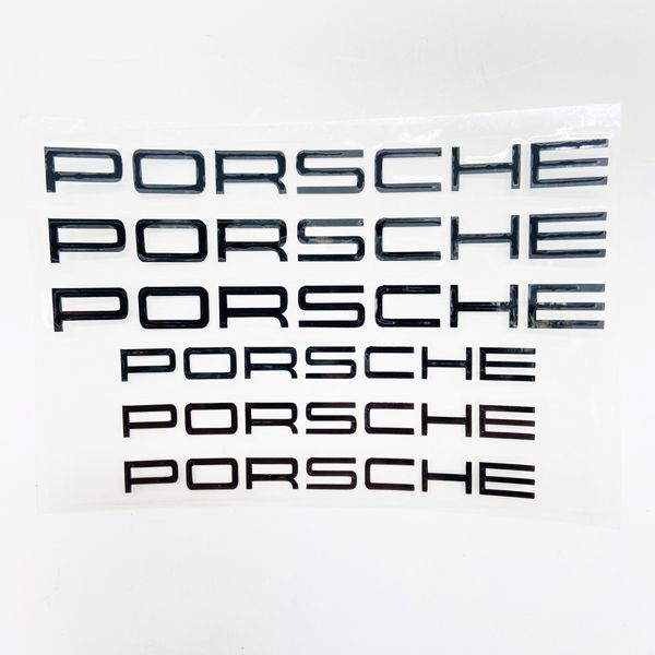 Наклейки на супорт PORSCHE чорні рівні 426000 фото