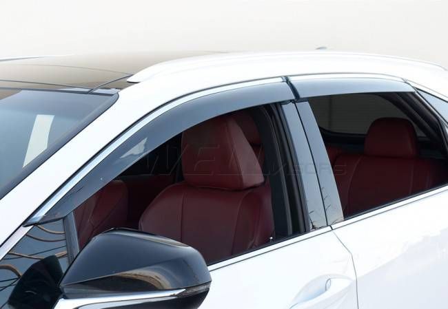 Дефлектори вікон для Lexus RX 2016- з хром молдингом WELLvisors 3-847LX023 45634 фото