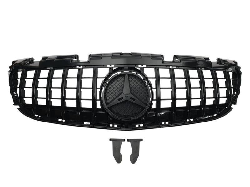 Решетка радиатора на Mercedes SLC-class R172 2016-2020 GT Black 430759 фото Решетка радиатора на Mercedes SLC-class R172 2016-2020 GT Black 430759 фото