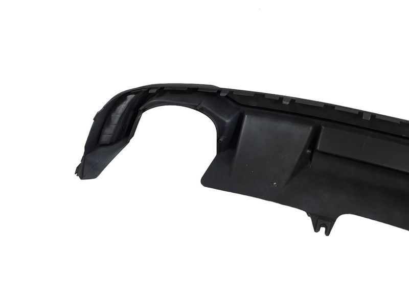 Диффузор заднего бампера на Audi A4 B9 2015-2019 Full Black Black Pipe в стиле RS4 V1 S-Line 427792 фото