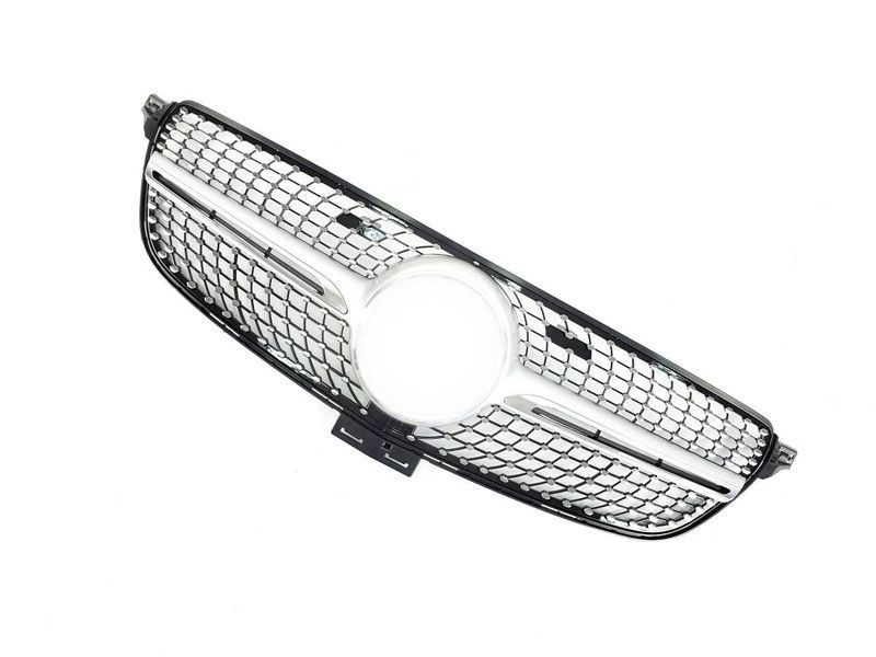 Решетка радиатора на Mercedes GLE-class W166 2015-2018 Diamond Silver 427576 фото Решетка радиатора на Mercedes GLE-class W166 2015-2018 Diamond Silver 427576 фото