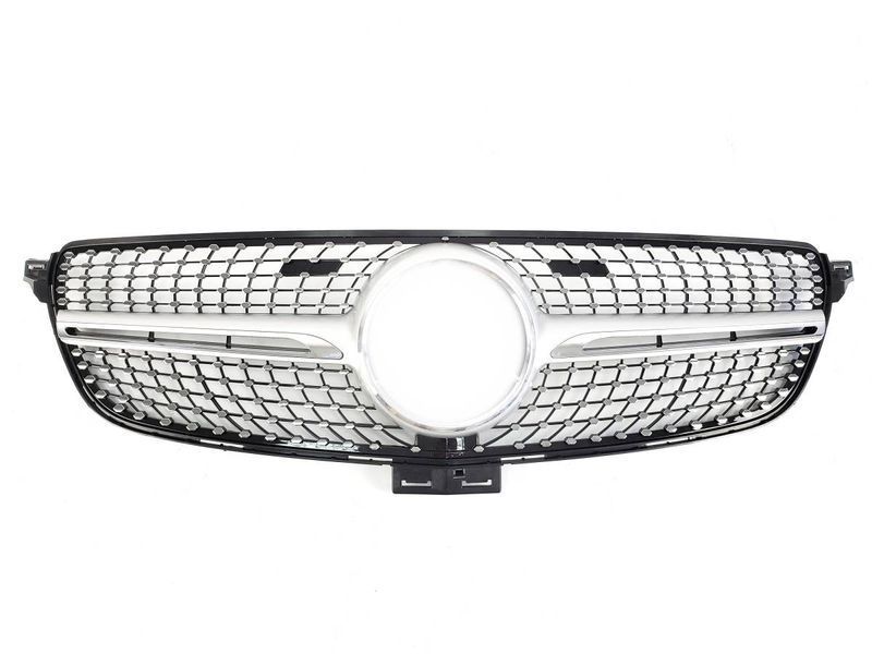 Решетка радиатора на Mercedes GLE-class W166 2015-2018 Diamond Silver 427576 фото Решетка радиатора на Mercedes GLE-class W166 2015-2018 Diamond Silver 427576 фото