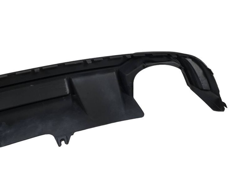 Диффузор заднего бампера на Audi A4 B9 2015-2019 Full Black Black Pipe в стиле RS4 V1 S-Line 427792 фото