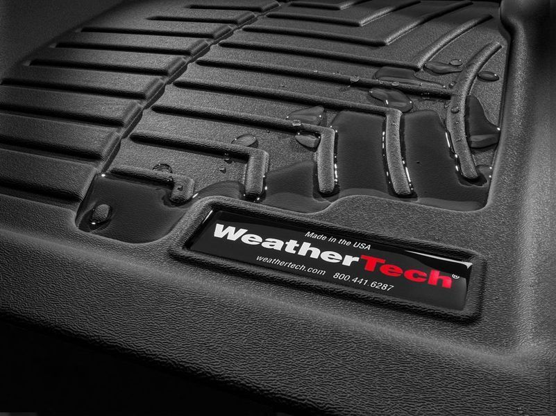 3D килимки для Cadillac Escalade, Chevrolet Suburban, Tahoe, GMC Yukon 2020- чорні задні WeatherTech 4416322 236987 фото