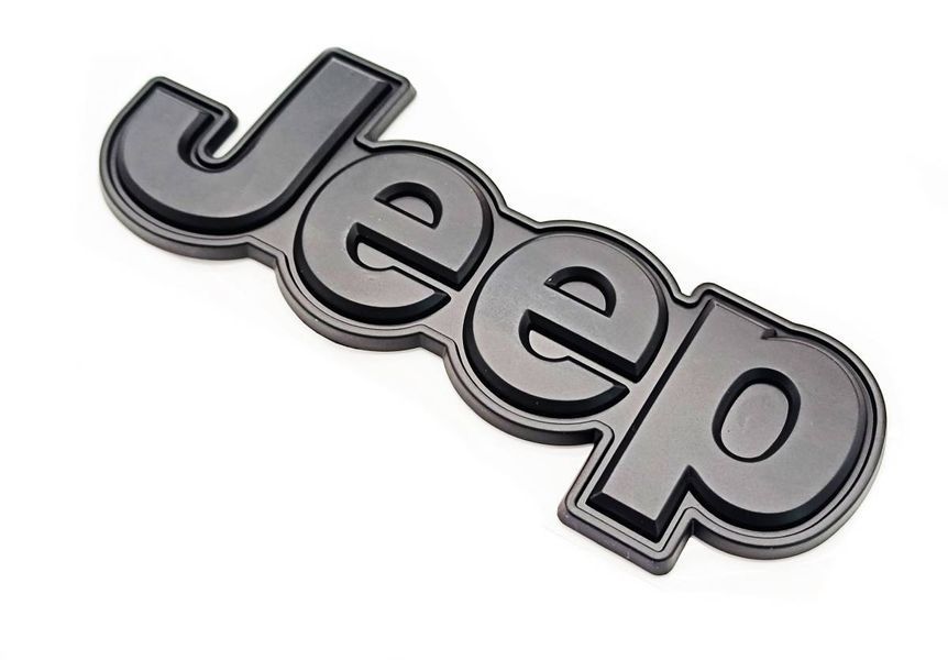 Емблема напис Jeep Cherokee 2014-2018 чорний матовий на кришку багажника 431163 фото