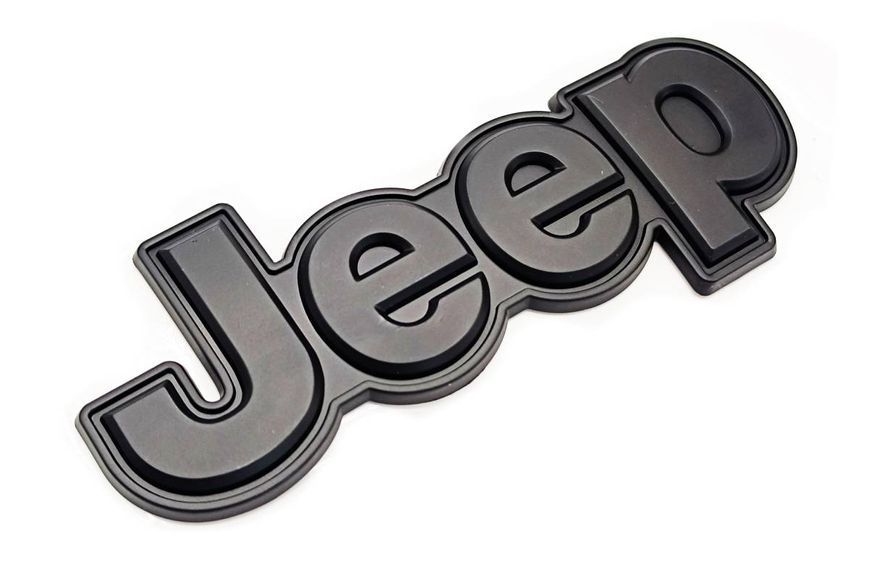 Емблема напис Jeep Cherokee 2014-2018 чорний матовий на кришку багажника 431163 фото