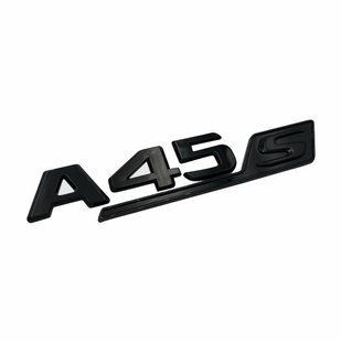 Автологотип емблема напис Mercedes A45s Black чорний глянець 416787 фото