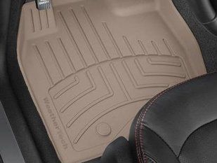 3D килимки для Ford Fusion, Lincoln MKZ 2017- бежеві передні WeatherTech HP 459611IM 319327 фото