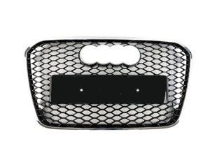 Решітка радіатора на Audi A6 C7 2011-2014 стиль RS6 Chrome Black 427299 фото