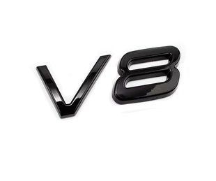 Автологотип емблема Volvo V8 Black чорний глянець 430613 фото
