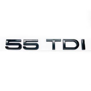 Автологотип емблема напис Audi 55TDI Black Еdition на кришку багажника 418259 фото