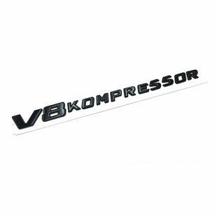 Автологотип шильдик эмблема надпись Mercedes V8 Kompressor Black 401631 фото